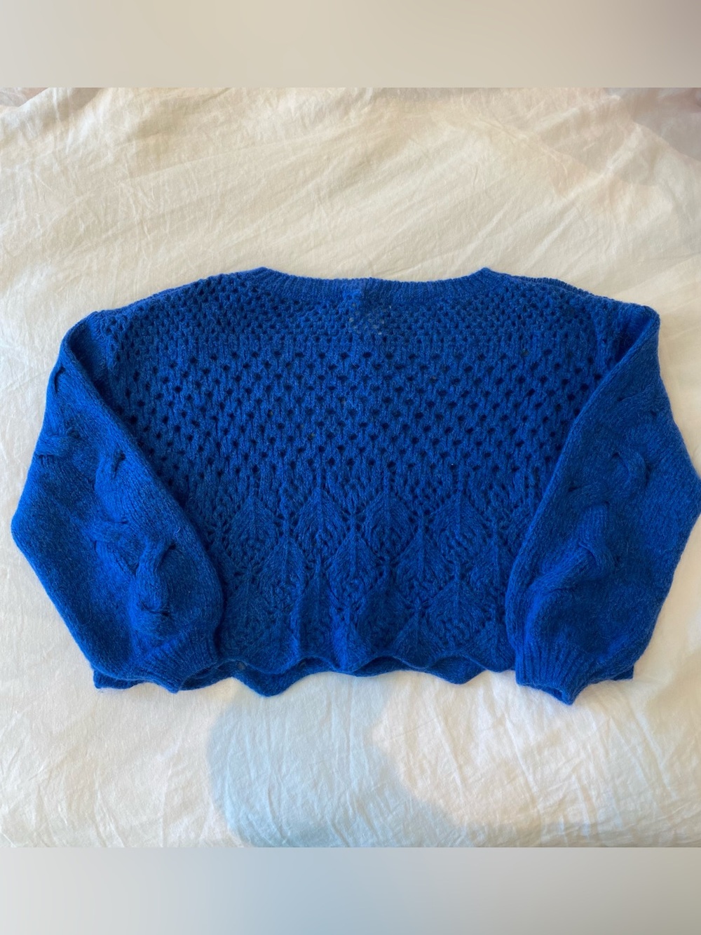NWT Free People Forever Yours SoftSpun Angora Wool Cropped Sweater Small - Picture 5 of 7